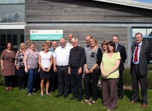 Picture of the Danish civil servant delegation visiting Colinshiel Court